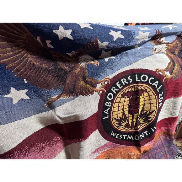 Laborers Local 288 Union Blanket Westmont IL - 48x68 - Picture 2 of 5